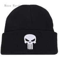 Moco ลำลอง Beanies หมวกเย็บปักถักร้อยจดหมายถักหมวกอบอุ่นถักฮิปฮอปหมวกหมวก S Kullies หมวกอบอุ่นกลางแจ้งหมวกอบอุ่น