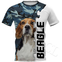 2023 newcamo Beagle สุนัข3D เสื้อยืดพิมพ์สัตว์แขนสั้น Dog TEE เสื้อผู้หญิงผู้ชาย Casual PLUS ขนาดเสื้อ Drop Shipping