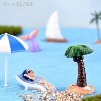 ℗✸✲  Lovely Fairy Garden Miniature Doll House DIY Ornament Artificial Sunshade Beach Chair Boat Bird Micro DIY Accessories