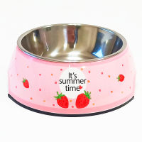 Stainless Cat Bowls Steel Bowl Set Food Water Bowl for Dogs and Cats Anti-skid Cats Supplies