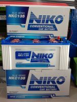 แบตเตอรี่มาตราฐานญี่ปุ่น ยี่ห้อNiko รุ่นnkc135 = 120 แอมป์ ยังไม่เติมน้ำกรดจากโรงงาน ยาว51 กว้าง18 สูง25เซนติเมตร