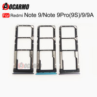 Aocarmo ซิมการ์ดถาดสำหรับ Xiaomi Redmi หมายเหตุ 9 Pro Note9 9S 9 9A ซิมการ์ดถาดใส่อะแดปเตอร์ซ็อกเก็ต-fbgbxgfngfnfnx