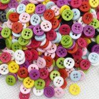 New 50 Pieces 9mm Color Four-eye Button Round Resin Sewn Buttons Diy Scrapbook Color Wedding Dress Decorative Sewn Accessories Haberdashery