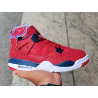 HOT Original✅ ΝΙΚΕ A J 4 "FIBA" RedWhiteBlue Fashion Basketball Shoes [Free Shipping] {Limited Time Offer}