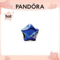 บลูลูกปัดแพนดอร่า Pandoraˉ Blue Charm Beads PandoraˉLucky Star Series Healing Star Beads 792486C01 Cute Small Charm