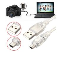 Coolmanloveit USB ชายไปยัง Firewire IEEE 1394สายเคเบิลตัวผู้ถ่ายโอนข้อมูล4Pin ตัวแปลงสาย1.5เมตร