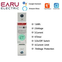 【LZ】❉  Smart Energy Power Consumption kWh Medidor disjuntor interruptor do relé do tempo proteção de tensão vazamento 1P Tuya App WIFI