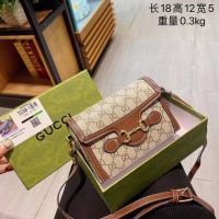 [สินค้าพร้อมส่ง] กระเป๋าสะพายข้างกุชชี่ 1955 mini Bag  7 นิ้ว สินค้ามาพร้อมกล่อง