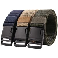 【CW】 High Quality Nylon Belt Men 39;s Buckle Outdoor Quick Drying Non Metal Anti Allergy Tactical Belt Leisure Men and Women Pants