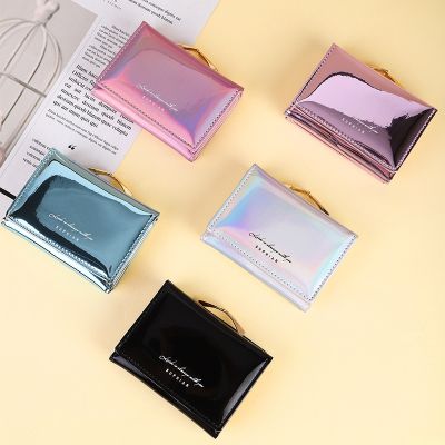 2022 Fashion Women Short Small Coin Purse Wallet Ladies Leather Folding Card Card Holder Colorful Coin Purses