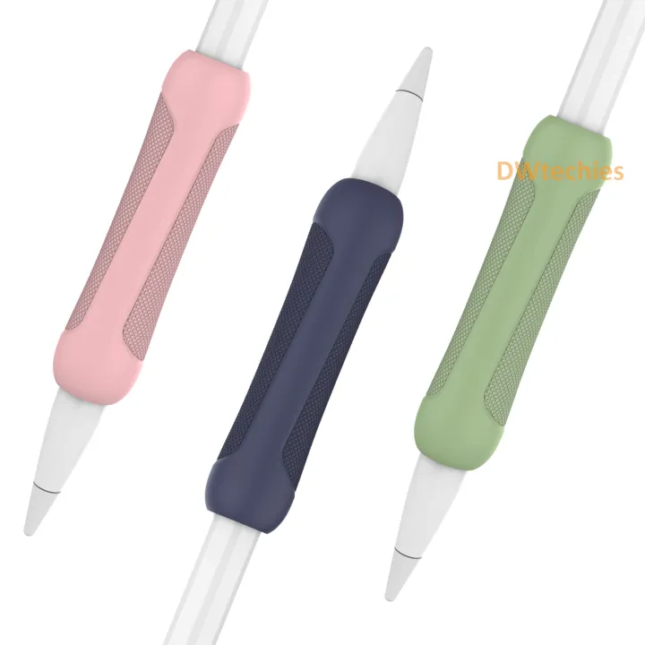 Upgraded Silicone Apple Pencil Grip Holder Non-Slip Pencil Sleeve Case ...