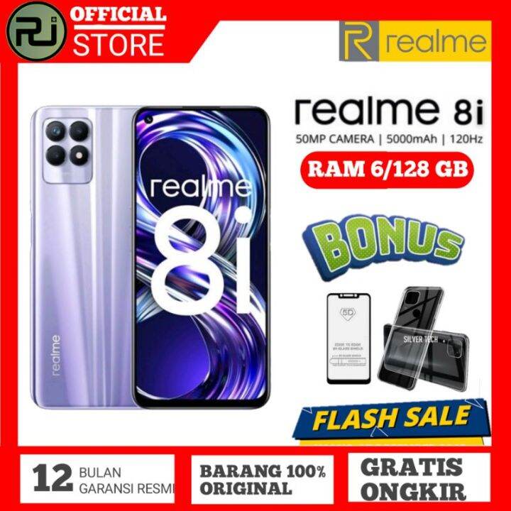 REALME 8i RAM 6/128 GB CAMERA 50MP,BATREI 5000MAH GARANSI RESMI ...