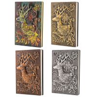 Creative Deer Embossed A5 Leather Notebook Journal Notepad Travel Diary Planner Book School Office Supplies