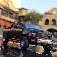 1/32 Ram รุ่นรถกระบะ TRX เสียงและแสงดึงกลับ Diecast และของเล่นยานพาหนะสะสมโลหะของขวัญรถของเล่นโลหะสำหรับเด็ก