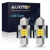 AUXITO หลอดไฟ LED C5W 2X 12V พู่ห้อย31มม. 36มม. 41มม. ไฟติดรถยนต์ CANBUS สำหรับ Mazda CX-5 Hyundai Ix35 Solaris Lada Vesta ไฟเก๋ง