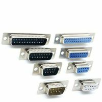 พร้อมส่งออกบิลได้  ชุดหัวประกอบ DB-9 DB9  ,DB15 , DB25 Male Female Connector with socket D-Sub 9 pin PCB Connector