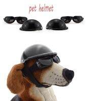 Dog Cat Bicycle Motorcycle Solid Color Helmet Sunglasses Safety Travel Head Protection Riding Cap Headgear Supplies