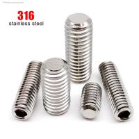 ☍ M3 M4 M5 M6 M8 M10 M12 DIN913 316 A4-80 Marine Grade Stainless Steel Allen Hexagon Hex Socket Flat Point Set Screw Grub Bolt