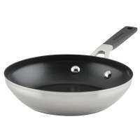 กระทะไฟฟ้าเหล็ก Nonstick,8นิ้ว,สแตนเลสแบบขัดได้