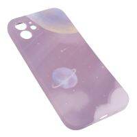 Purple Universe Pattern Head Pattern for Apple 12 Anti-Fall Protection Case