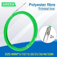 4mm Cable Push Puller Fiberglass Duct Rodder Fish Tape Electrical Wall Wire Cable Guide Device Aid Tool 5/10/15/20/25/30/40/50M Adhesives Tape