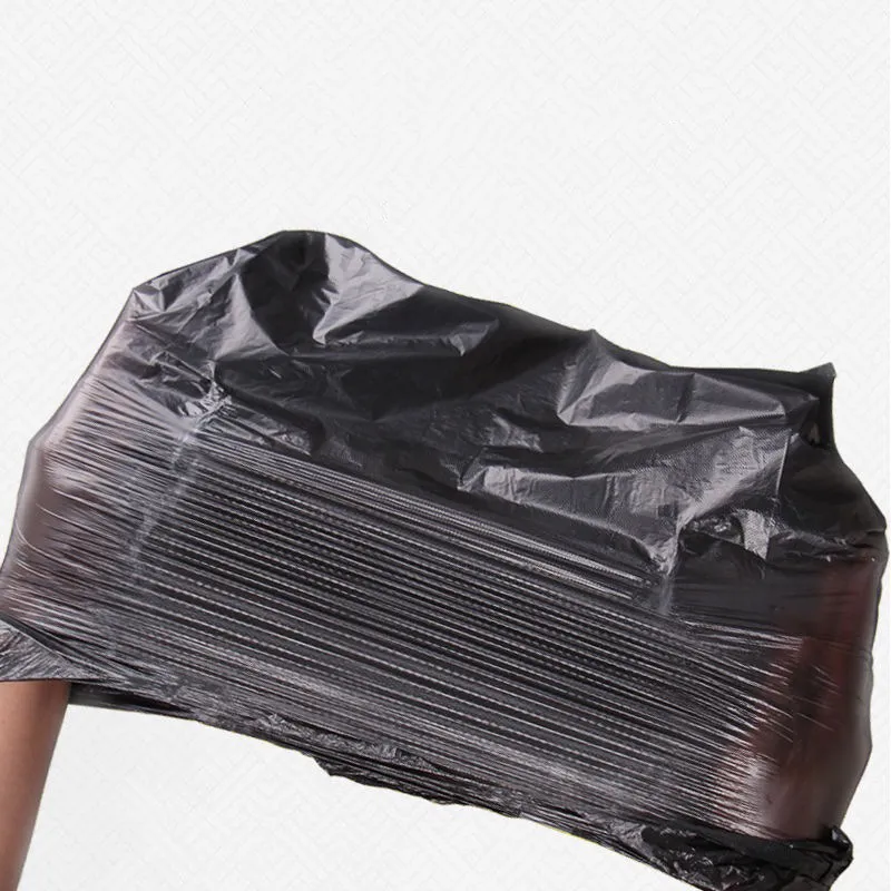 Jbhelth Black Disposable Garbage Bag Plastic Sturdy T Shirt Bags Thickened  Grocery Bags Durable 50Pcs New 