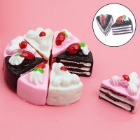 10/2PCS Cute Kawaii Flat Back DIY Miniature Artificial Fake Food Cake Resin Cabochon Decorative Craft Play Doll House Toy