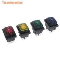 ◘ (Takashiseedling) สวิทช์โยกกันน้ํา 30A / 250V 6Pin พร้อมไฟ Led 12V 220V 1 ชิ้น