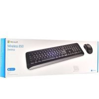 ⚡️สินค้าNewราคาพิเศษ⚡️MICROSOFT WIRELESS DESKTOP 850 WITH AES MCS-PY9-00025 / USB Port COMBO SET WIRELESS Keyboard(Thai/ENG)+Mouse คีย์บอร์ด+เมาส์ ไร้สาย / Black /ประกัน 3 ปี By MICROSOFT &amp; Synnex