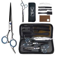 Professional Hairdressing Haircut Scissors 6 Inch 440C Barber Shop Hairdressers Cutting Thinning Tools High Quality Salon Set