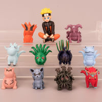 โมเดล นารูโตะ Naruto 11ชิ้น/เซ็ตAction FigureอะนิเมะTailed Beastsการ์ตูนของเล่นDecor