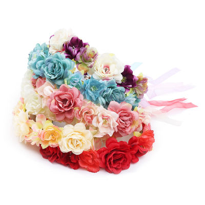 Dress Accessories Simulated Wreath Headwear Retro Headwear Sweet Hair Hoop Wreath Hairband Wreath Headwear Bride Jewelry