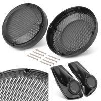 รถจักรยานยนต์6.5 " ฝาปิดกล่องข้าง Grill Speaker คลุมตัวระบายอากาศส่วนล่าง Fai สำหรับ Harley Tou Road King Electra ร่อนไปตามท้องถนน CVO