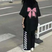 New Summer Suits Female Han Edition Loose Short Sleeve T-Shirt Coat Leisure Wide-Legged Pants Two-Piece Trend Of The Wind