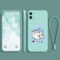 iphone 12 case ยางนิ่ม กันกระแทก กันน้ำ กันลื่น ฝาหลัง คลุมเต็มขอบ ไม่เบียด ฟิล์มมือถือ เคสใส่เลนส์ ลายการ์ตูนน่ารัก