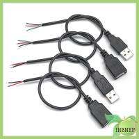 IHBNEP 5ชิ้น30ซม. สายชาร์จทนทานคอนเนคเตอร์ต่อขยายที่ชาร์จ2/4ขาสาย USB แหล่งจ่ายไฟส่งข้อมูล