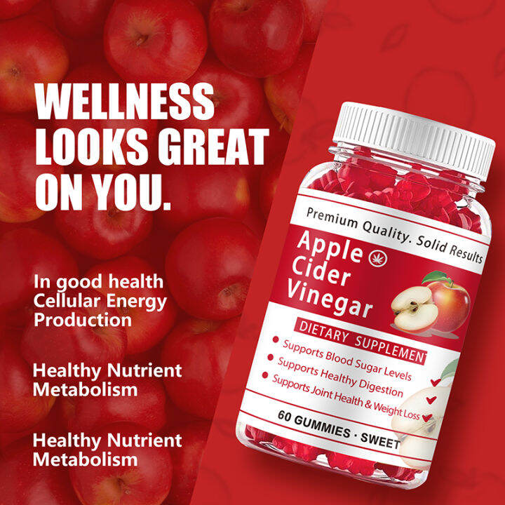 Daynee Apple Cider Vinegar Gummies Weight Control Slimming Healthy Aid