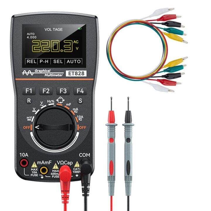 2 in 1 Digital Oscilloscope Multimeter, Scope Meter with 2.5 Msps High