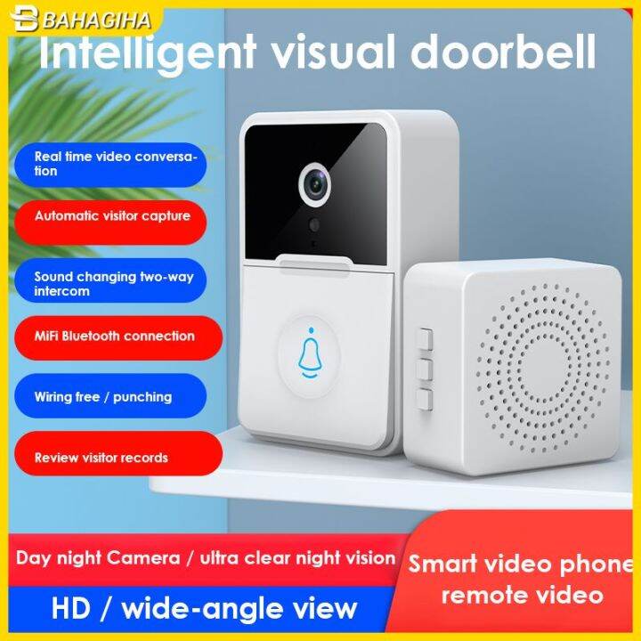 【Bahagiha】Smart Wireless Video Doorbell With Hd Camera Intelligent