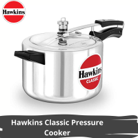 Hawkins Classic Pressure Cooker, 5 Litre, Silver (CL50)