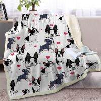 Blessliving Red Hearts Dog Cat Print Plush Blanket Cute Puppy for Kids Adults 3D Animal Print Plush Blanket Gift for Pet Lovers