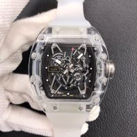 hot style Richards same transparent hollow watch non-mechanical mens fashionable barrel-shaped hot model light luxury