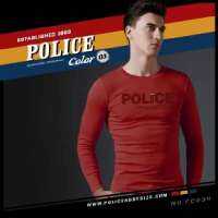 เสื้อยืด Police Bodysize แขนยาว คอกลม ทรง SlimFit (รหัส : FC034)