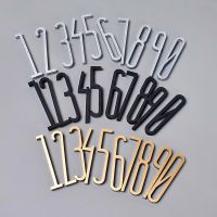 【LZ】◄㍿  Modern Style 3D Number Plate Acrylic Door Sign Self Adhesive Digital Hotel Living Room House Apartment Number Wall Decor