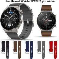 สายหนัง22มม. สำหรับ Huawei Watch GT3 Pro,สายรัดนาฬิกาอัจฉริยะ46มม. อุปกรณ์เสริมสายนาฬิกาสำหรับ Huawei GT2 Pro