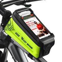 WEST BIKING Bike Top Tube Bag-Bike Bags Under Seat-Bike Bag Front Frame-Multi-Purpose Bike Phone Bag Waterproof Bike Bag