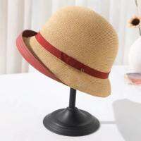 【Hot Sale】 fine straw fishermans hat womens summer sunshade cool flip-up foldable all-match sunscreen