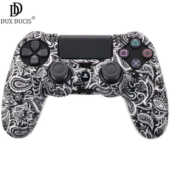 camouflage-case-graffiti-studded-dots-silicone-rubber-gel-skin-for-ps4-slim-pro-controller-cover-case-for-dualshock4