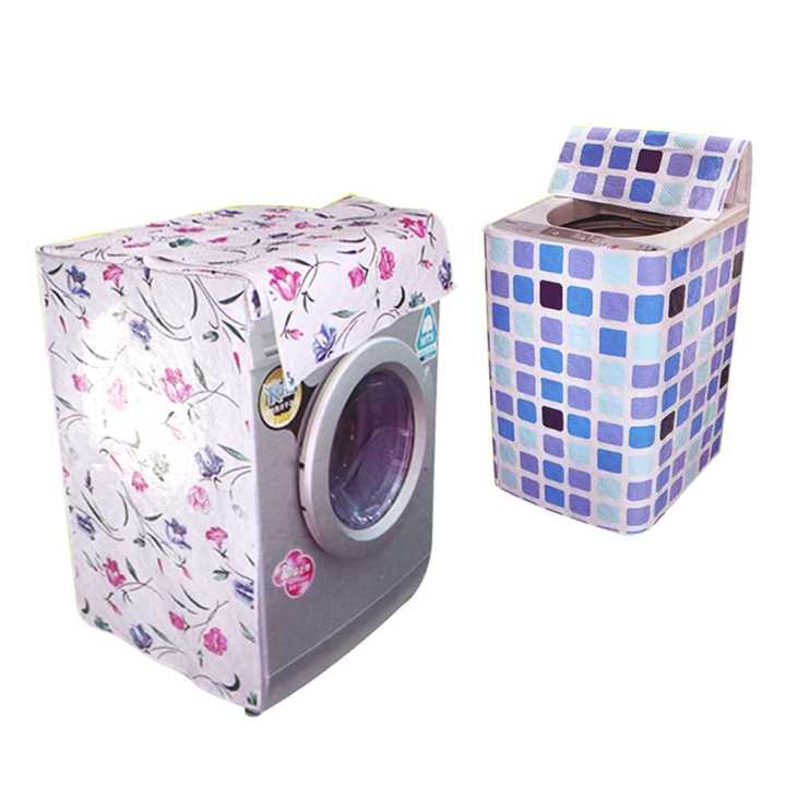 ผ้าคลุมเครื่องซักผ้าฝาหน้า-yijia-สำหรับเครื่องซักผ้าไม่เกิน-8-10-กก-ขนาด55-x-57-x-85-ซม