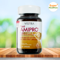 Vistra plant amipro plus vitamin B 30แคปซูล วิสทร้า แพลนท์ อะมิโปร พลัส วิตามินบี